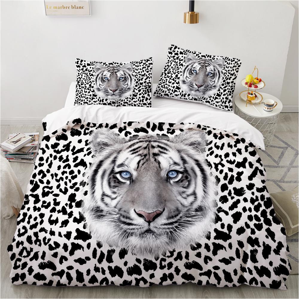 Horse Dog King Queen Bedding Set 3D Printed Animals Adult Kids Gift Duvet Cover Wildlife Quilt Cover Polyester Comforter Cover