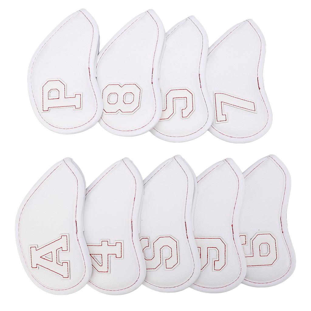 9шт. чехлы для головок клюшек для гольфа, водонепроницаемые солнцезащитные чехлы для клюшек для гольфа, большие защитные цифры