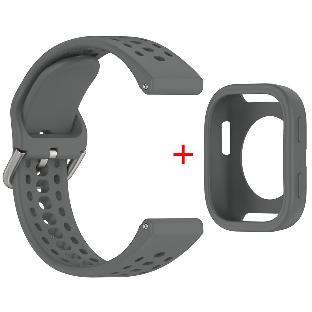 Оригинальный силиконовый+чехол для Amazfit Bip 6, аксессуары для ремешка, мягкий дышащий ремешок Correa+защитная накладка-бампер для браслета Amazfit Bip6