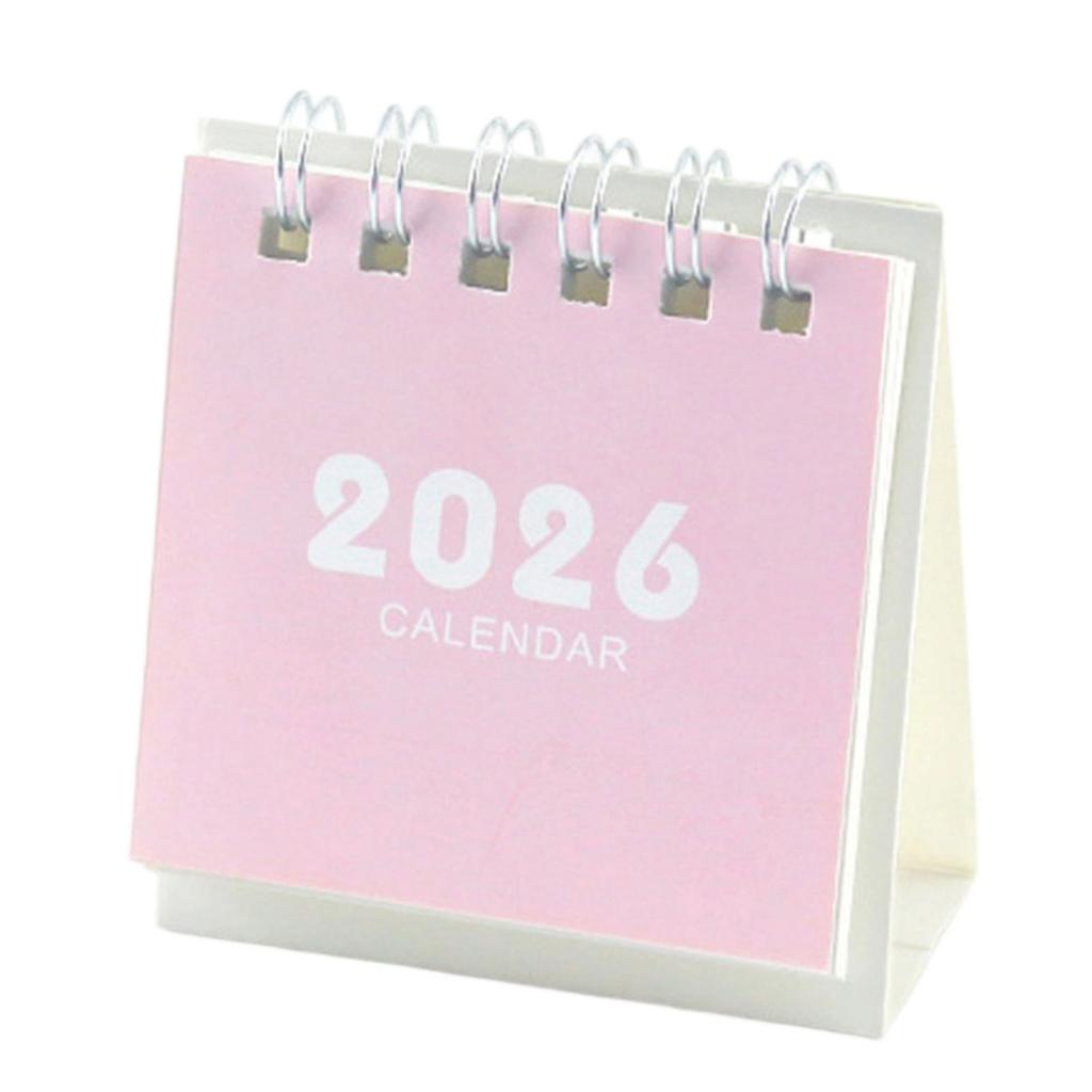 2026 Desk Calendar Twin-Coil Binding 17 Month Paper Calendar from Aug 2025 To Dec 2026 Office Tabletop Calendar Planner