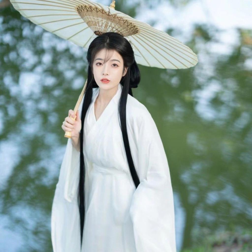 Элегантное женское танцевальное платье в китайском стиле ханьфу для династий Вэй и Цзинь