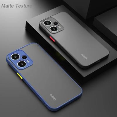 Матовый чехол на ощупь для Xiaomi Note 12 Turbo 13 11 10 Pro Plus Armor Bumper Phone Cover для Redmi 12 12C 10 10C 5G Cover Case