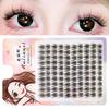 10 Rows Wipy Fluffy Individual Eyelashes Natural and Thick Style Manga Lashes False Eyelashes  Women