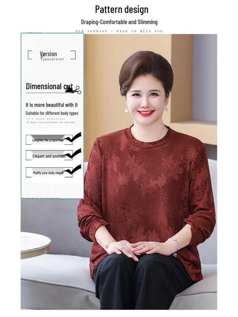 Свободная футболка большого размера для женщин среднего и пожилого возраста – Топ, скрывающий живот для мам (до 220 фунтов)