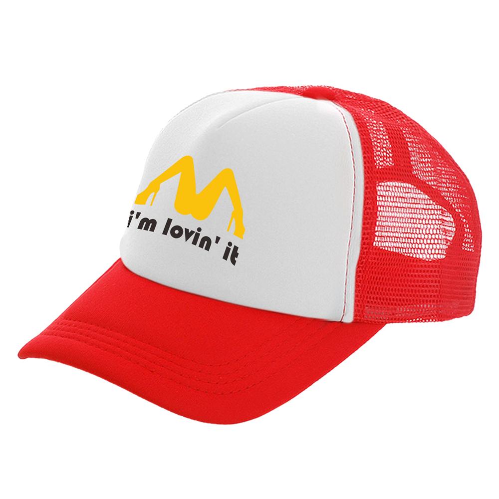 Im Lovin It Trucker Caps Men Funny Humor Joke Hat Baseball Cap Cool Summer Unisex Mesh Net Caps