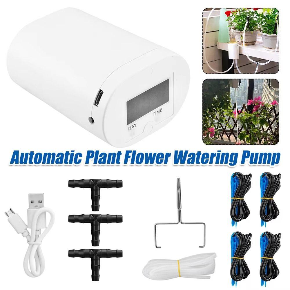 Multi-Head Automatic Watering Machine Adjustable Timer Waterers Drip Irrigation Device Home Garden