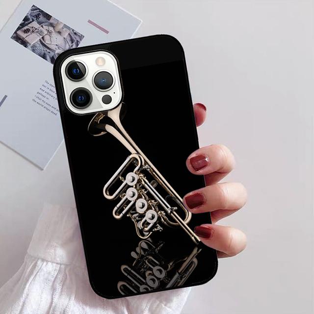 Чехол для телефона Piccolo Trumpet Brass Instruments для iPhone 11 12 13 14 Pro Max mini XR XS SE 2020 6 7 8 Plus Samsung S21 S22 Coque