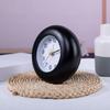 Small Clock Wood Alarm Clock with Arabic Numerals, Quiet and Elegant