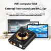 Аудио Декодеры Внешняя Звуковая Карта Для Hi-Fi Музыки Регулятор Громкости USB Plug and Play Совместимость с Настольными Компьютерами и Ноутбуками