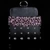 Bling Crystal Rhinestone Car Air Vent Pocket Bag Storage Box Organizer Universal Leather Car Mobile Phone Glasses Holder
