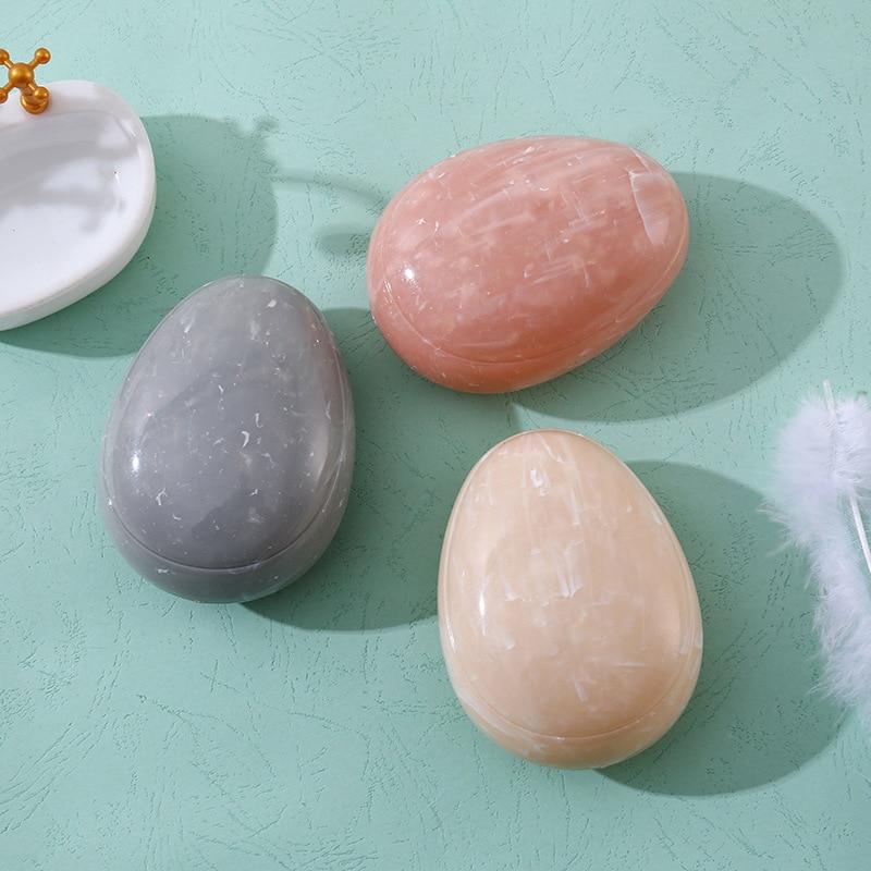 Scalp Massage Egg Shaped Comb Marble Anti-static Comb Small Portable Hair Styling Comb Professional Salon Hair Care Travel Comb