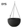 Self Watering Hanging Planters Indoor Outdoor Thickened Hanging Basket Flower Pot with Water Level Indicator Hanging Plant Pot for Cacti Herbs