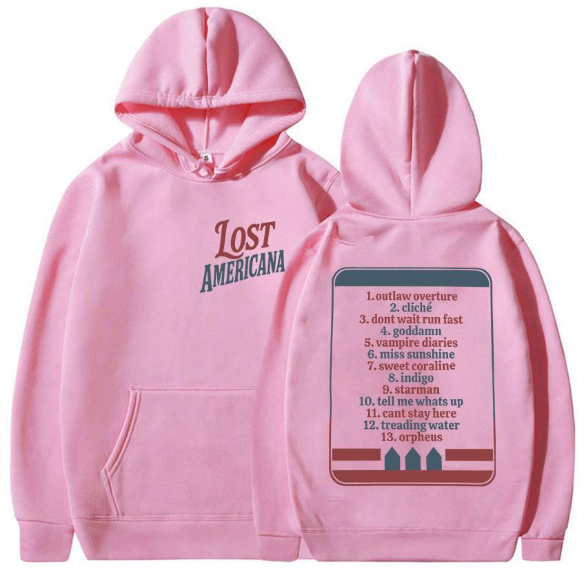 MGK Day Lost Americana Tour 2025 Album Graphic Hoody Men Women's Vintage Oversized Sweatshirt Hip Hop Gothic Long Sleeve Hoodies