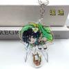 Genshin Impact Новый акриловый брелок для ключей Изысканный школьный рюкзак, подвесная часть вокруг Waltauna Xida Shenhe Ganyu Qiqi