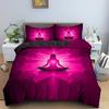 Family Buddha Bedding Set Mandala Quilt Cover Luxury Twin King Size Bed Sets Bohemian Bedclothes 2/3pcs With Pillowcase