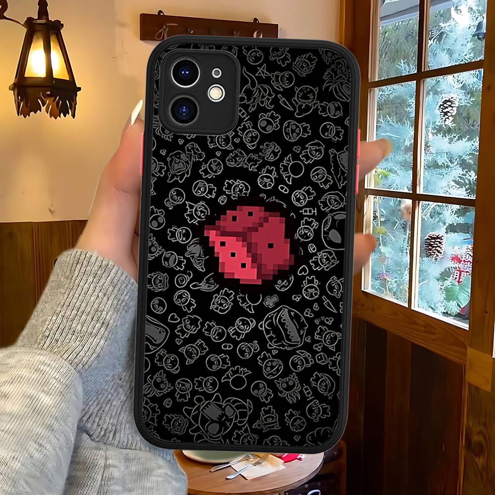 Чехол Защитный Матовый Для IPhone 16 15 14 13 12 11 Pro Max X XS MAX Игра The Binding Of I-Isaac