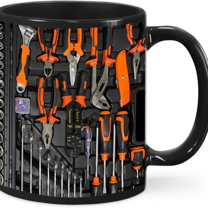 Multi Color Optional Tool Toolbox Ceramic Coffee Mug Coffee Cup Hardware Tool Set Cup Fun Gifts