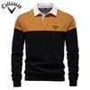 2025 Spring New Long Sleeve Polo Neck Sweatshirt Embroidered Men's Large Size High Quality Casual Men's Sweatshirt