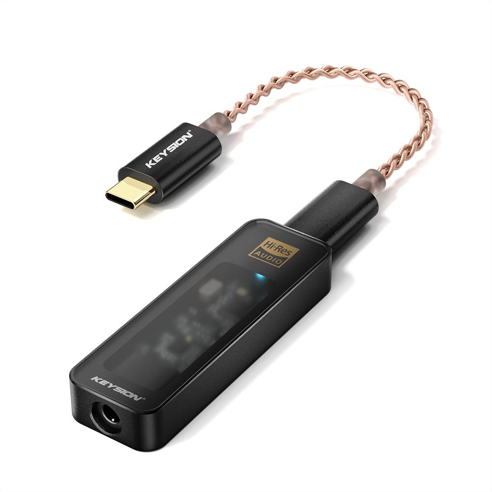 KEYSION CS43198 USB DAC аудио HiFi декодер 384 кГц DSD256 Type-C на 3,5 мм Adjust EQ HD усилитель для наушников для Android iOS Win10