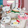 Cat Plush Keychain: French Fries & Donut Bag Charm - Perfect for Street Stall Promotions & Gift Givers!