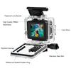 Для GoPro HERO 4K 2024 PULUZ 60m / 196ft водонепроницаемый защитный чехол с пряжкой базовое крепление и винт (прозрачный)