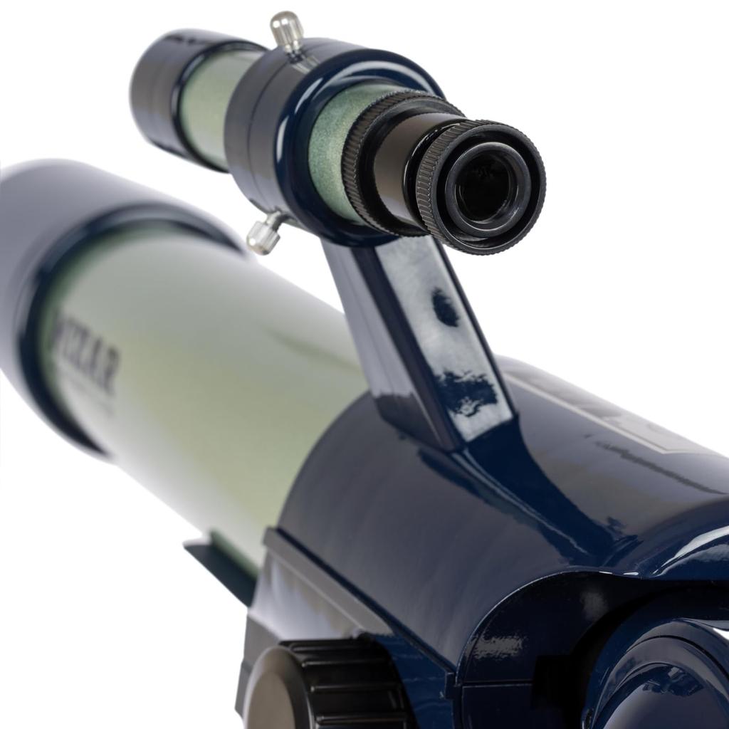 MIZAR-TEC TL-750 Astronomical Telescope, Equatorial Mount, Silver, for Beginners