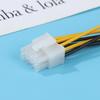 1Pc 4 Pin Male To 8 Pin Female Lead Extension To Cpu Power Converter Cable