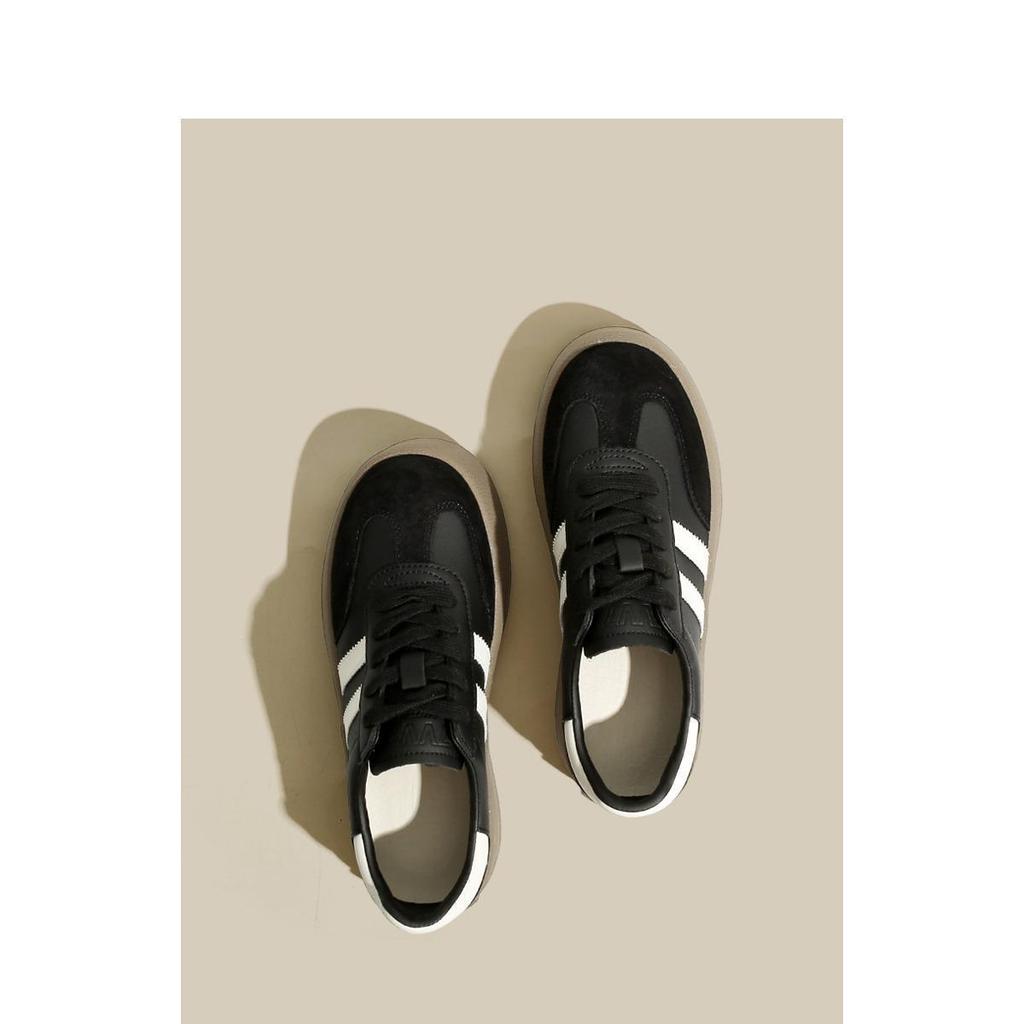 Dexun Shoes Women's Autumn 2024 New Thick-soled Retro Color Matching Casual Sports Versatile Soft Baseplate Shoes Ins Tide