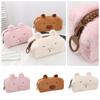 Large Capacity Capybara Plush Pencil Case Zipper Capybara Plush Pencil Pouch  Student