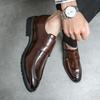 Мужские черные туфли-лоферы Monks, удобные свадебные туфли коричневого цвета из кожи, деловые туфли, большой размер