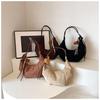 Ielgy Retro Suede Large Capacity Bag Simple Underarm Bag