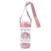 My Melody Water Bottle with Direct for Cold Water with Shoulder Strap and Name Character 181871 Children's Straw, 480ml, Drinking, One-Touch,