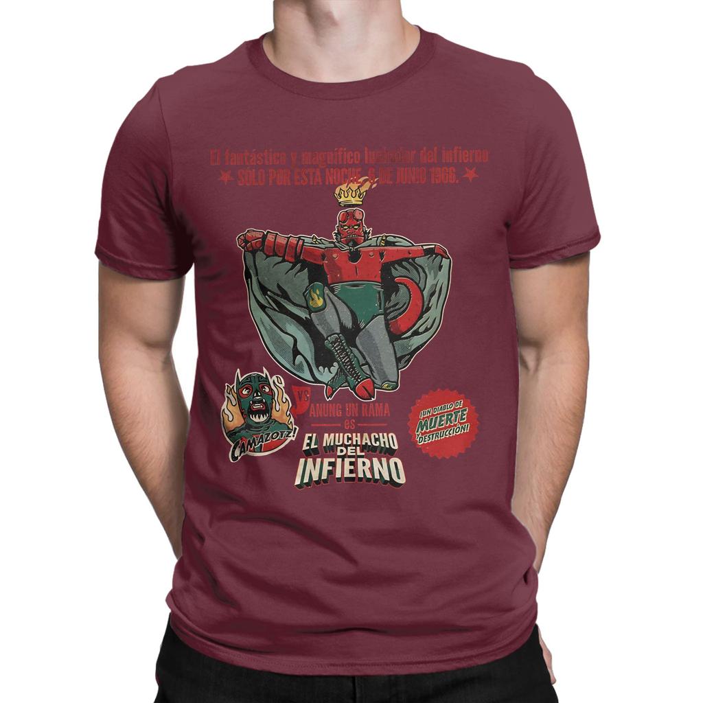 El Muchacho Del Infierno Graphic 100 Cotton Tshirt Luchador Tees Tops For Unisex