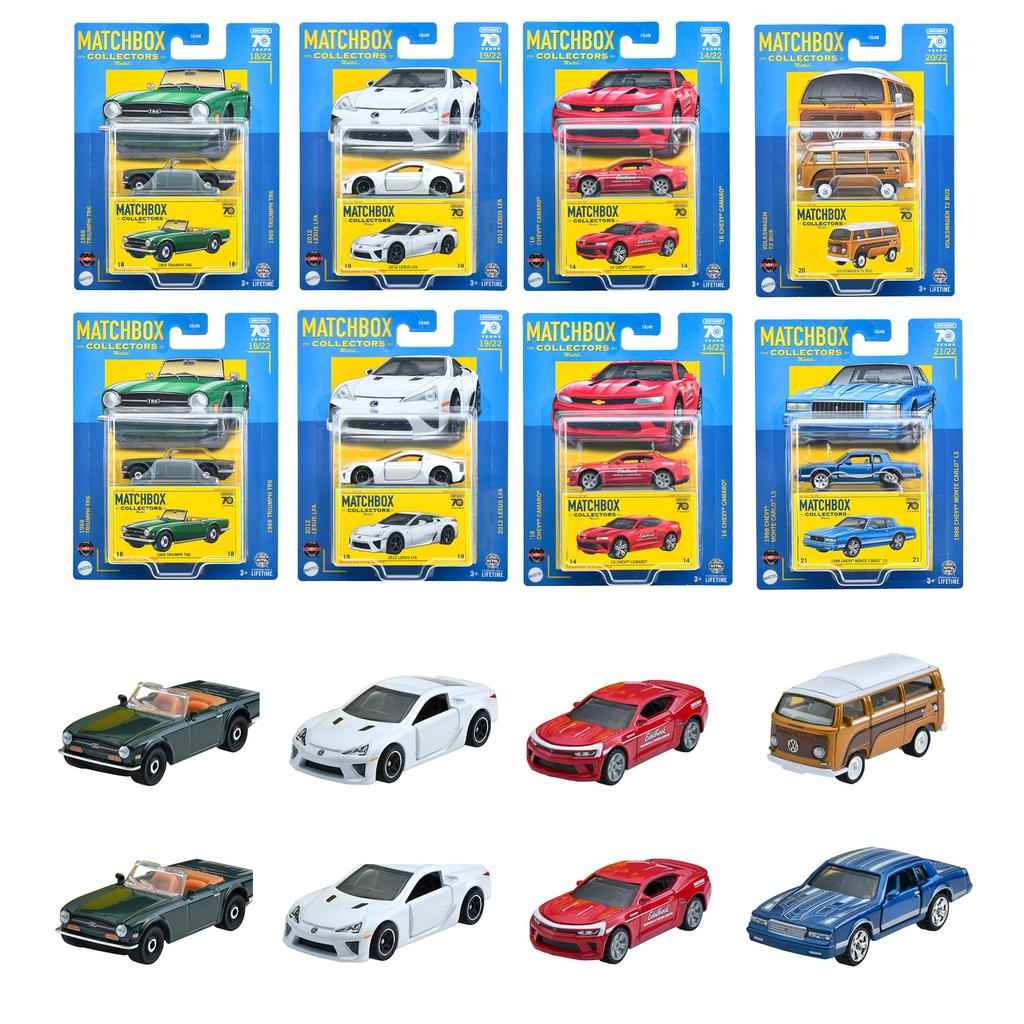 Matchbox Collector's Assortment [Box of 8 Mini Cars] [Ages 3 and Up] 986U-GBJ48