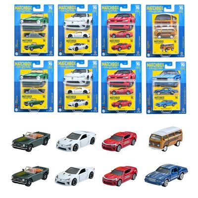 Ассортимент мини-автомобилей Matchbox, проданных в течение многих лет и коллекционных [8 коробок] [3 вверху] 986U-GBJ48