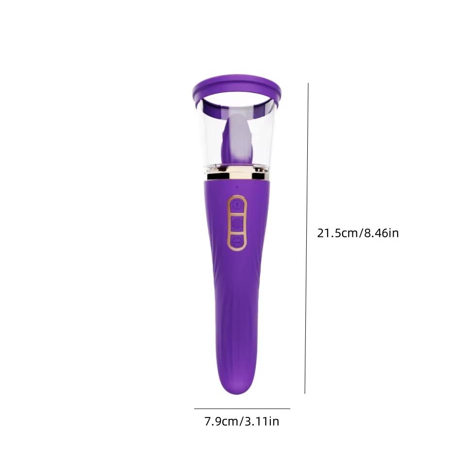 Clitoral Sucking Vibrator with 9 Lick and 3 Suction Mode Quick Orgasm Clit Tongue Stimulator Nipples MassagerSex Toys for Women
