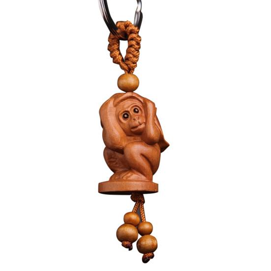 Резьба деревянный кулон брелок для ключей сумка висит декор подарок