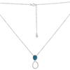 Серебряное колье с бирюзой, вес изделия 2,78 гр (60002290)