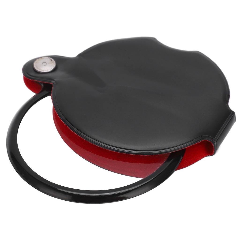 Pocket Magnifying Glass 3X Magnification ABS Nonslip Scratch Resistant Flexible Handle High Clarity