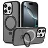 Магнитный держатель Стенд Матовый чехол для телефона для Magsafe Mag Safe Iphone Air 17 Pro 16 15 14 Plus 13 Pro Max 12 11 14Pro 13Pro 16Pro 15Pro Чехол-подставка для телефона