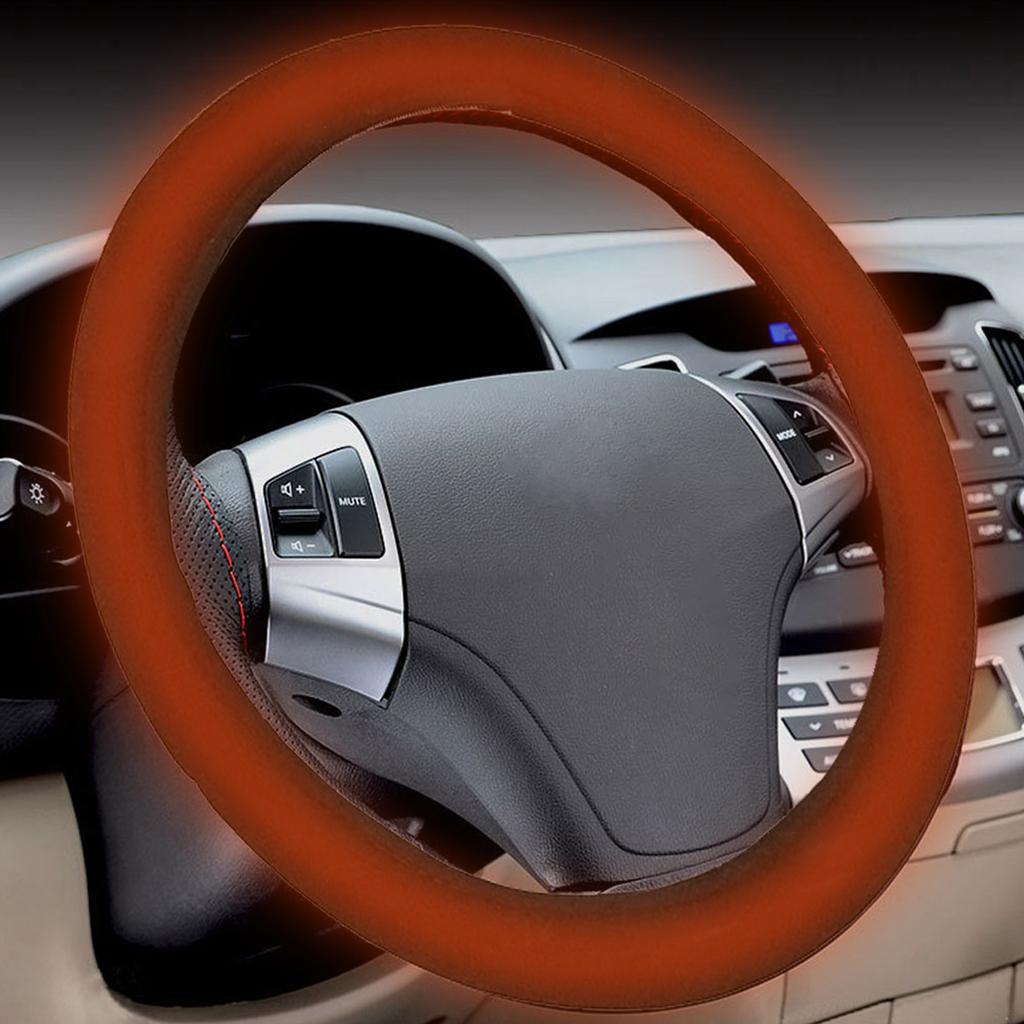 Auto Heated Steering Wheel Cover Universal Size Quickly Heating Driving Hands Warmth Steering Wheel