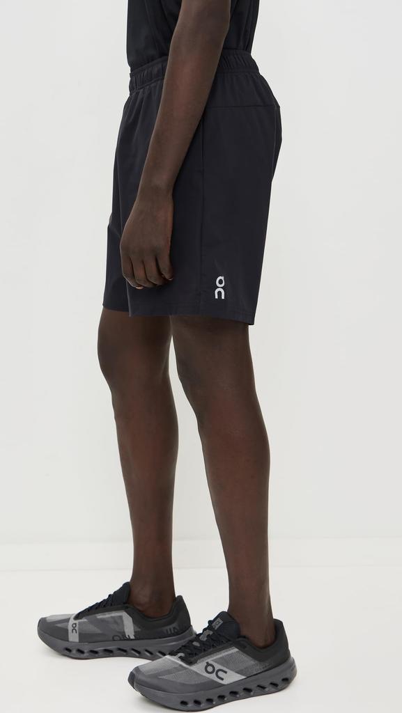 On Core Small 7" Shorts, Black, Men's,