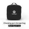 Car Charging Gun Bag Oxford Cloth Gun Cables Storage Box Auto Accessories For Volkswagen VW Scirocco Jetta Polo Tiguan Sharan zk4
