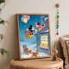 Disney Рождественский зимний олень воздушный шар подарок цифровая масляная живопись искусство картина ручная работа DIY домашние украшения