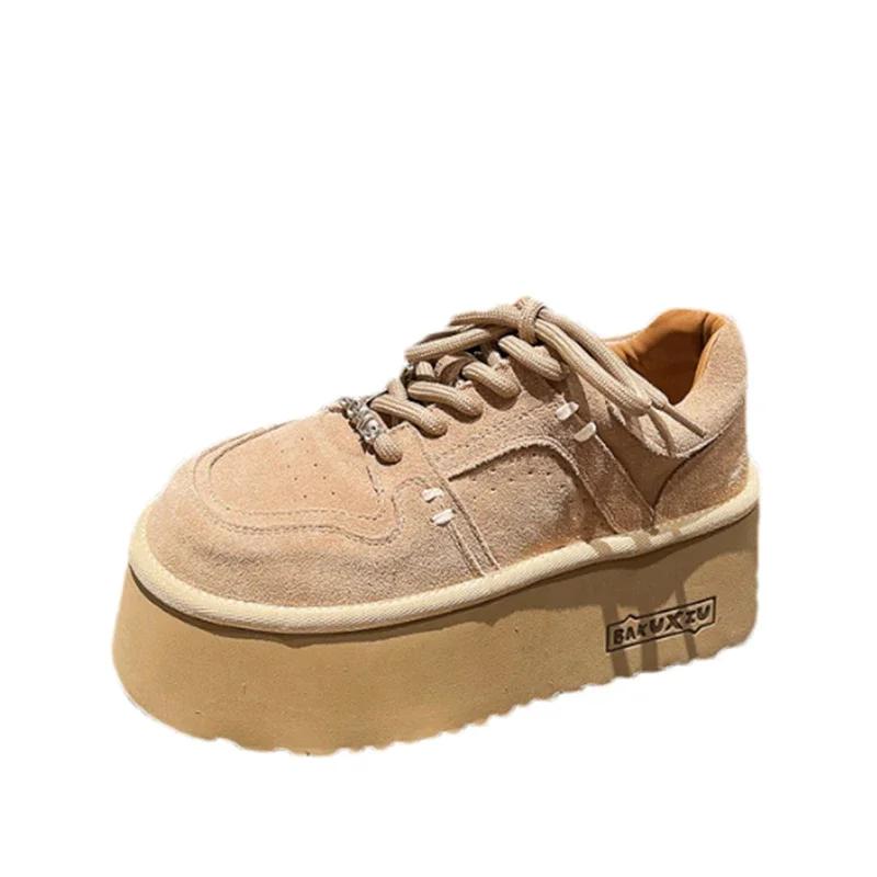 Женские кроссовки на платформе, повседневные ботильоны на плоской подошве, женская модная спортивная обувь 2024 года, зимние новые туфли-лоферы, Mujer Zapatillas