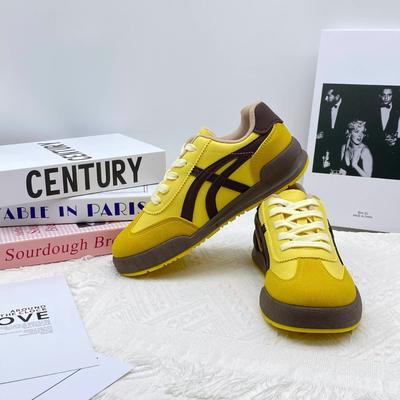 Весна 2025 толстоподошвенные на плоской подошве обувь Форреста Гампа новые немецкие тренировочные туфли универсальная спортивная и повседневная популярная маленькая белая обувь женская