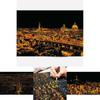 Beautiful Magic Scratch Art Scratch Night View Painting Paper Board Premium Educational Play Toys For Endless Creative Adventures