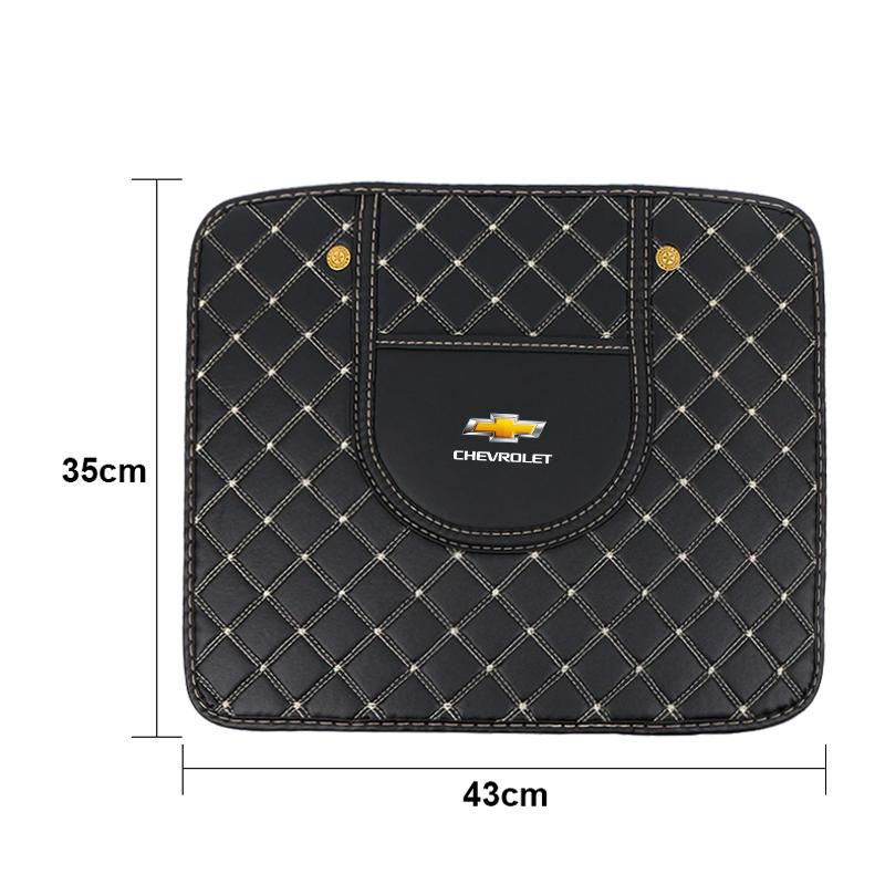 Car Anti-kick Pad Interior Pu Leather Auto Seat Back Protector Pads Anti Scratch for Chevrolet Spark Malibu Cruze Captiva Sonic