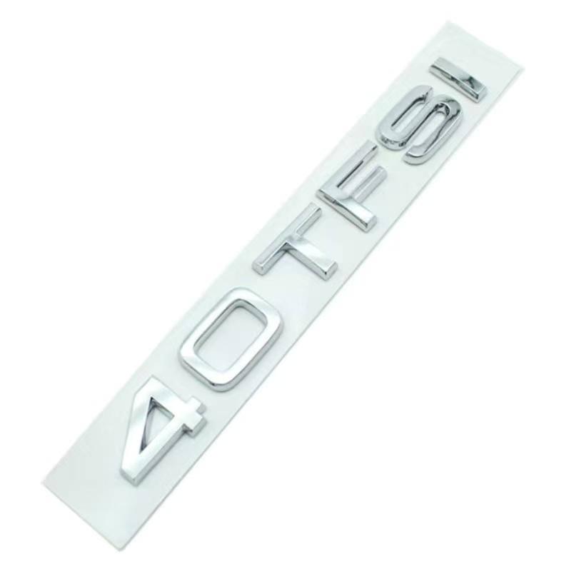 2026 3D ABS 30TFSI 35 40 45 50 55 TFSI label car stickers for 4YTFG A3 A4 A6L A7 8 series rear trunk displacement logo decorate decal