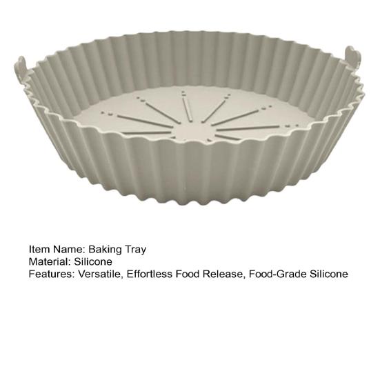 Yousheng Силиконовый вкладыш для аэрофритюрницы, форма для выпечки, антипригарная, многоразовая, форма для торта, тарелки для пиццы, круглая корзина для аэрофритюрницы для тортов, печенья, жареной курицы